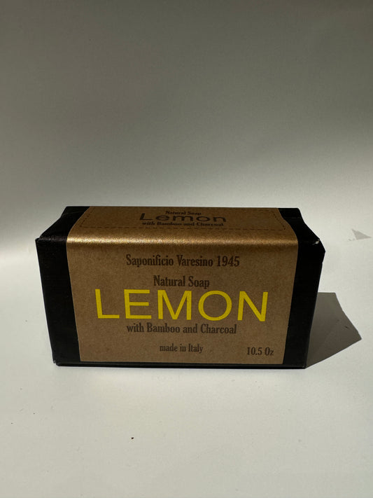 LEMON- With Bamboo and Charcoal Bar Soap