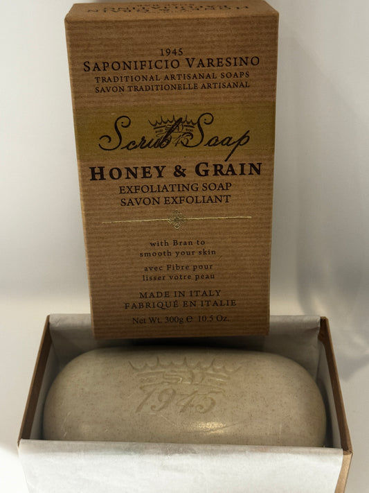 Scrub Almond Soap with Natural Honey