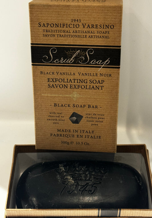 Scrub Soap- Black Vanilla